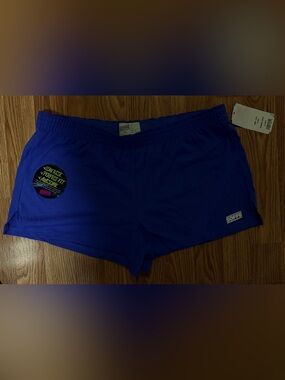 Sz X- Large In New Improved Soffe Low Rise Gym Short (Style 3737V)*Amparo Blue*